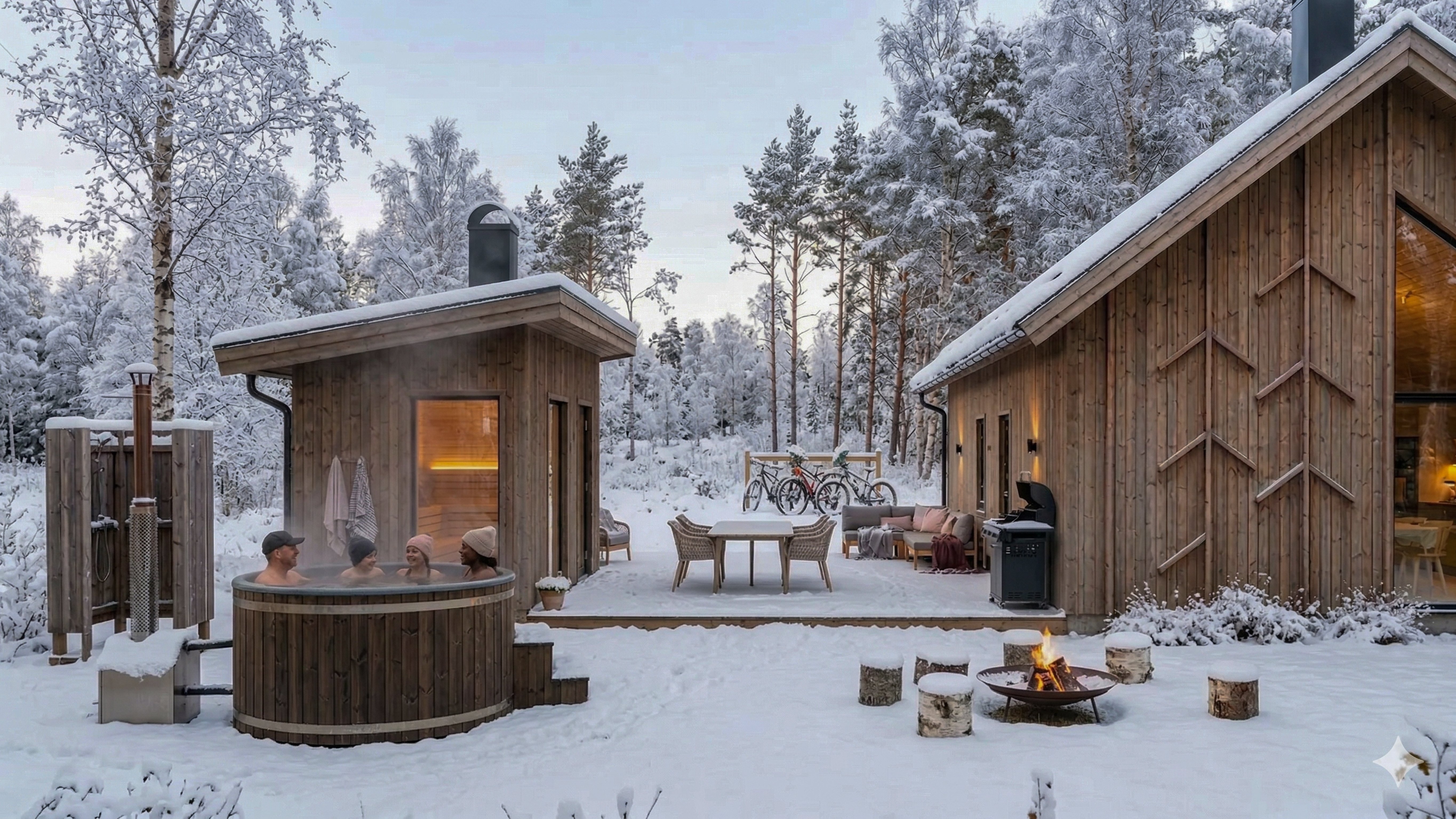 NRDQ-A4S wolf family winter 1